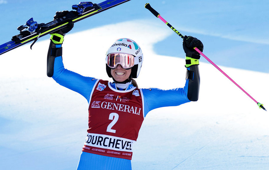Coppa del Mondo: Bassino ritrova il podio, 3ª nel gigante di Courchevel