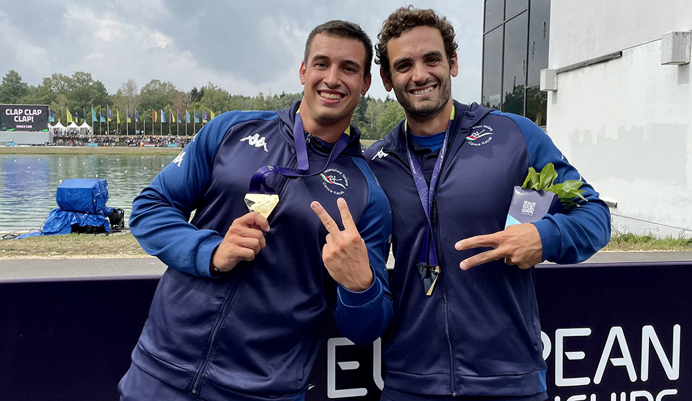 Canoa velocità: oro a Di Liberto e Rizza nel K2 200 m, due bronzi per Tacchini