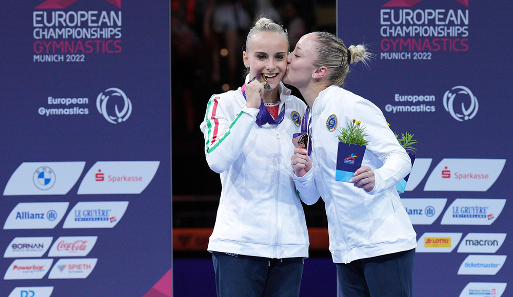 Ginnastica artistica, Asia D’Amato nella storia: è la nuova campionessa d’Europa all-around. Bronzo a Martina Maggio
