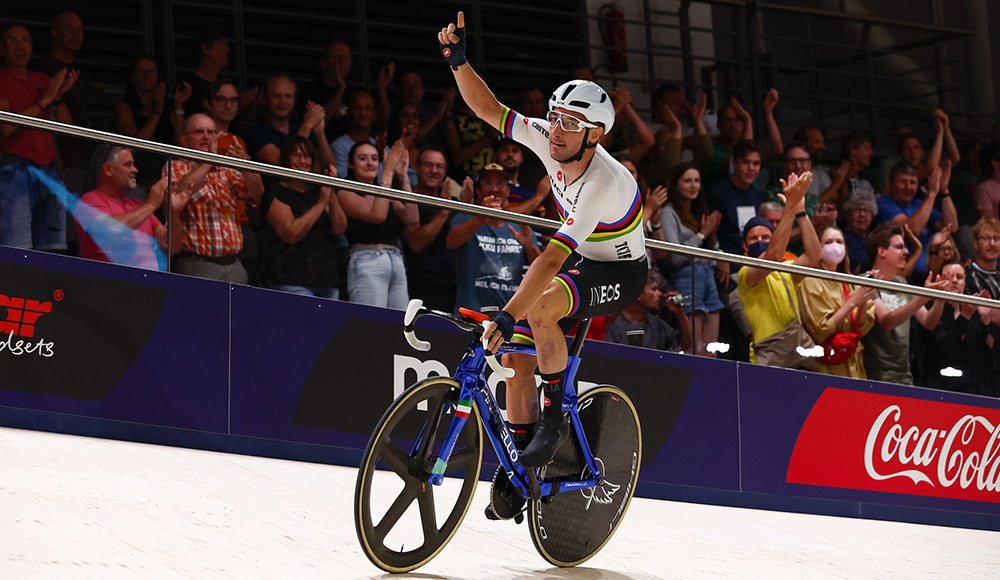Gli azzurri di ciclismo su pista illuminano la notte di Monaco: Elia Viviani d’oro, argento per Silvia Zanardi 