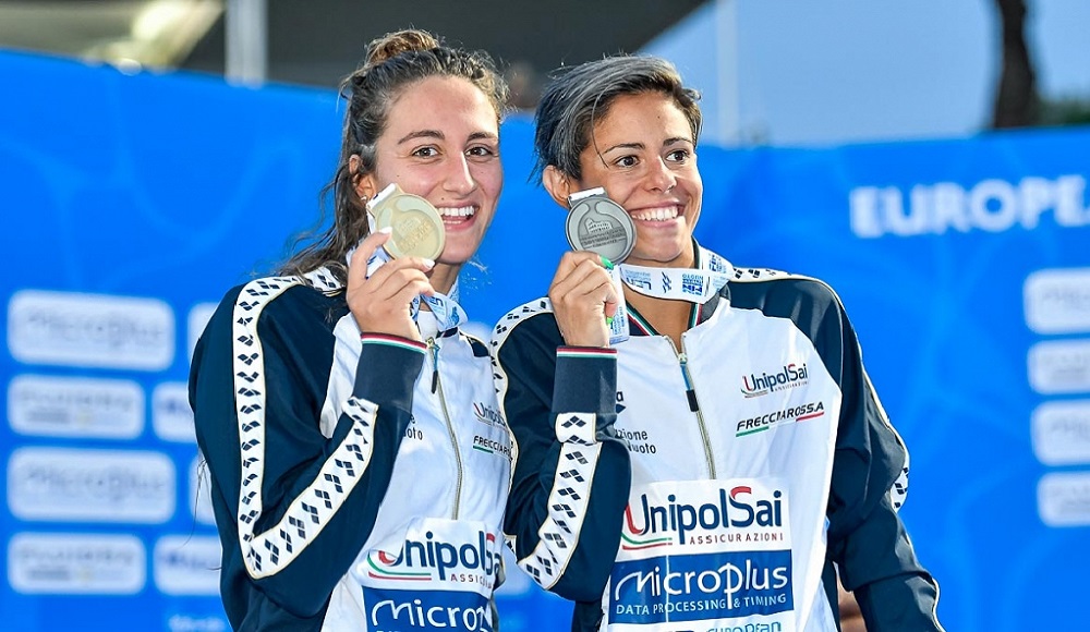 Europei Roma: Quadarella regina bis nei 1500 sl con Caramignoli bronzo, sincro azzurro fa en plein