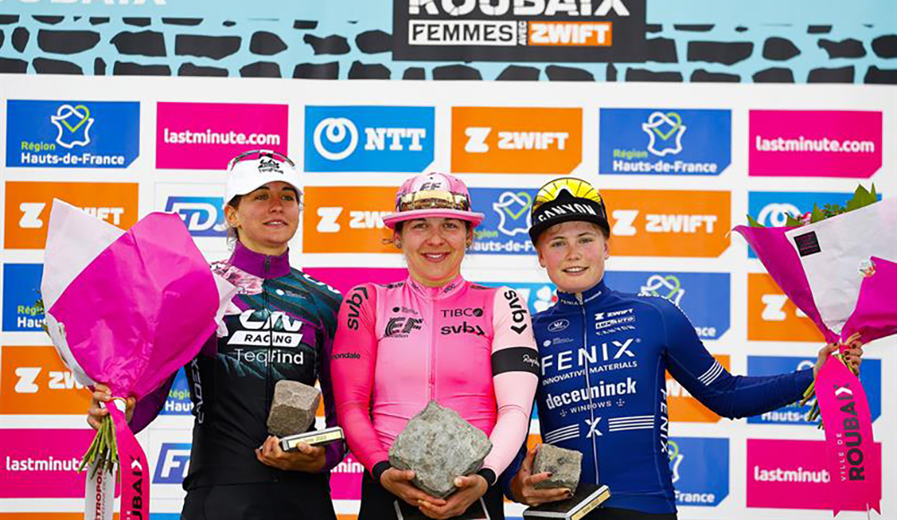 Parigi-Roubaix: Katia Ragusa chiude in seconda posizione
