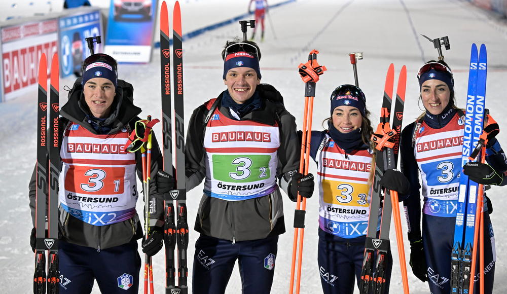Coppa del Mondo: terzo posto per l'Italia nella staffetta mista di Östersund 