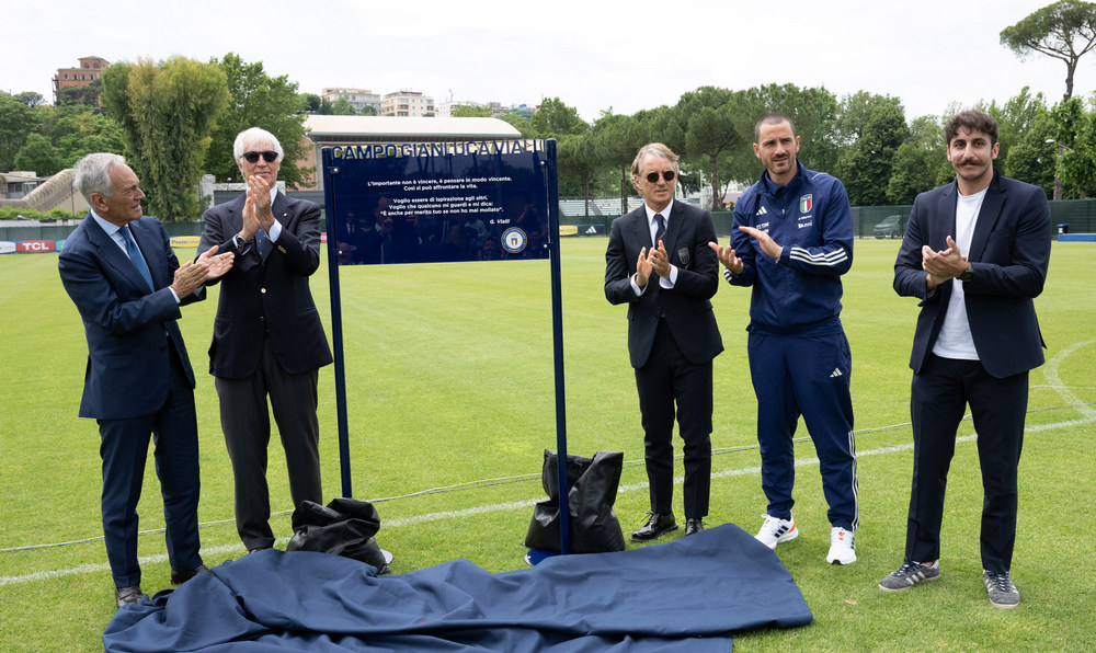 Il campo 3 del CPO Giulio Onesti intitolato a Gianluca Vialli, Malagò: “Messaggio forte”