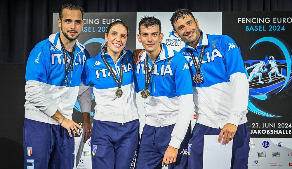 Europei di Basilea: Errigo trionfa nel fioretto, oro anche per Gallo nella sciabola davanti a Curatoli e Samele