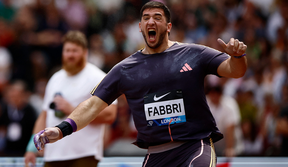 Diamond League: Fabbri trionfa nel peso a Londra, terzo posto per Iapichino nel lungo