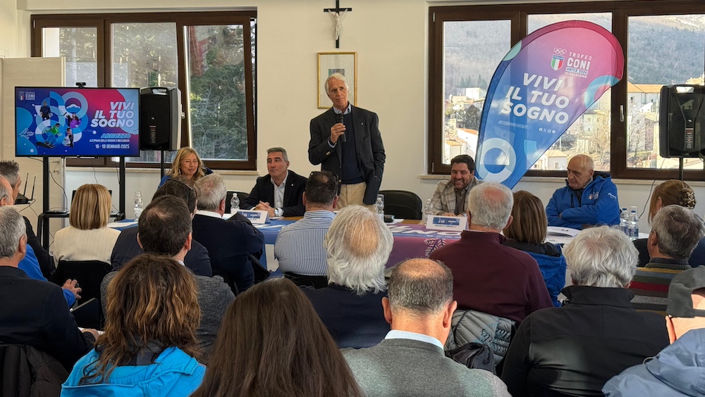 Presentato il Trofeo CONI Winter, 800 giovani atleti pronti ad ‘invadere’ l’Abruzzo. Malagò: “È l’Olimpiade dei ragazzi”