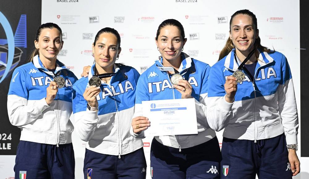 Europei: le spadiste azzurre conquistano la medaglia d'oro agli Europei, bronzo per i fiorettisti