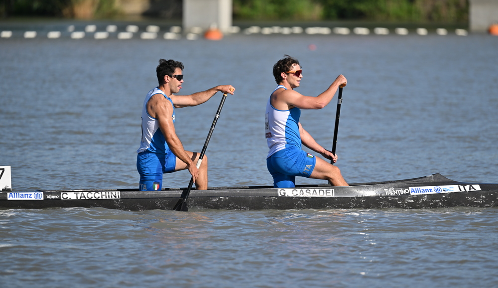 Europei, doppio podio azzurro in Ungheria: Italia di bronzo nel C2 500 e nel K4 500