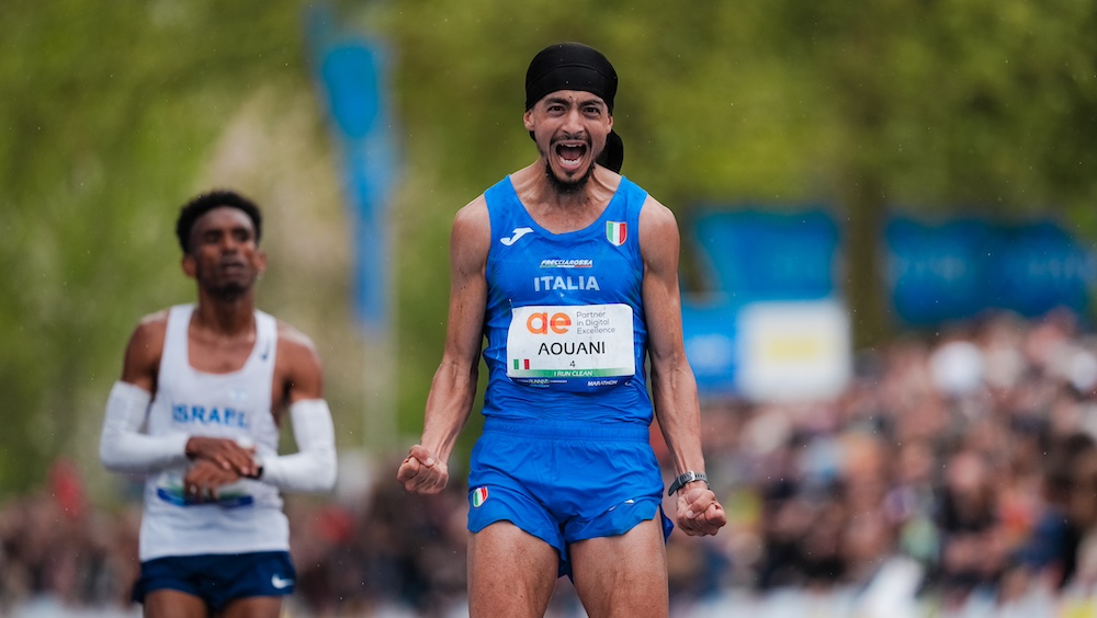 Europei di corsa su strada: Iliass Aouani vince la maratona di Lovanio