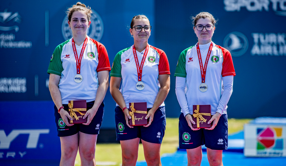 Coppa del Mondo: terzetto azzurro secondo nella gara a squadre femminile del ricurvo ad Antalya