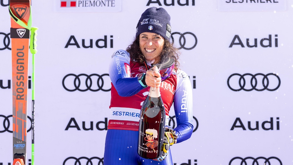 Brignone firma la doppietta a Sestriere: l’azzurra vince anche il secondo gigante di Coppa del Mondo