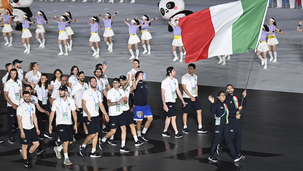 Crescenzo e Rebagliati guidano l’Italia alla cerimonia di apertura dei World Games, bene Nazionale di inline hockey e arcieri azzurri