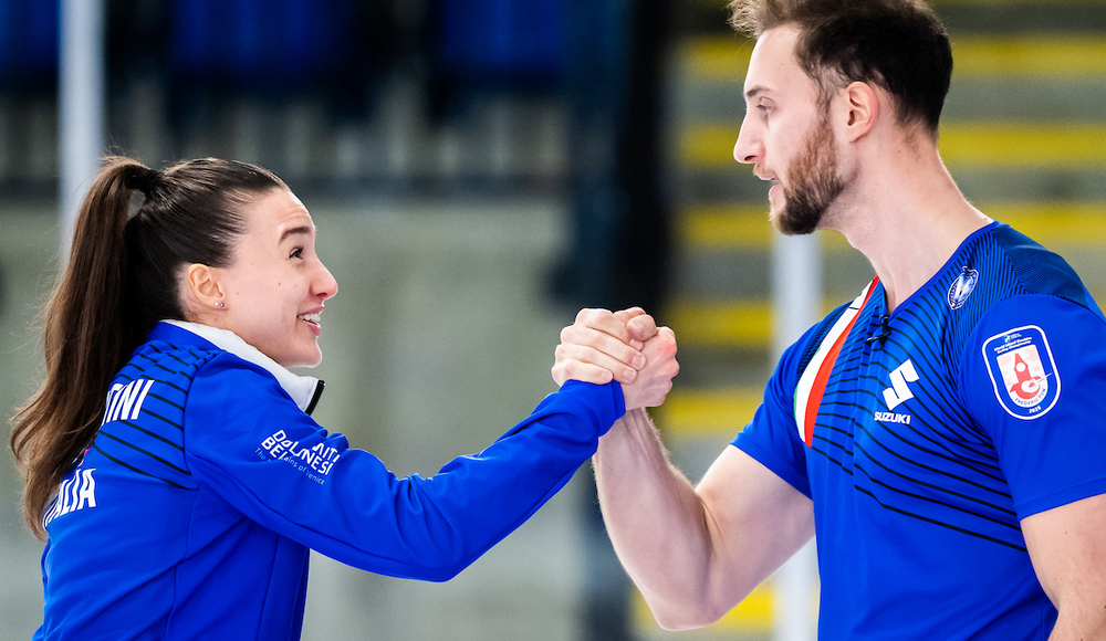 Mondiali di doppio misto, Constantini-Mosaner straripanti: superano l'Estonia 7-6 all'extra-end e volano in finale per l'oro