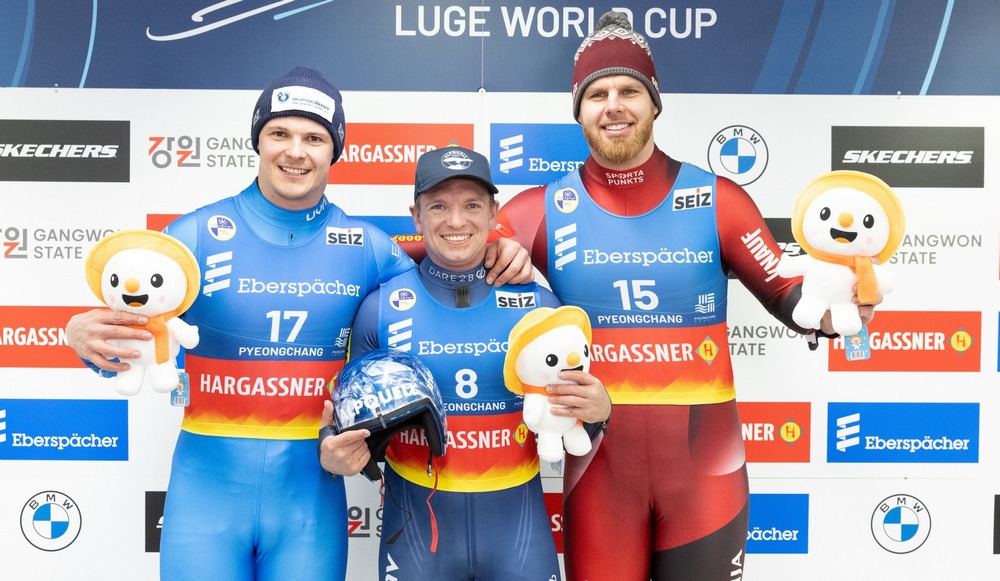 Coppa del Mondo: Dominik Fischnaller chiude al secondo posto nel singolo di Pyeongchang