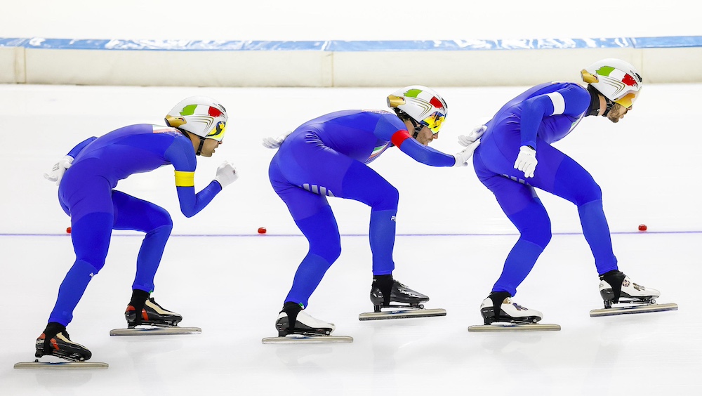 Mondiali su singole distanze: Ghiotto, Malfatti e Giovannini d’argento nell’inseguimento a squadre di Hamar
