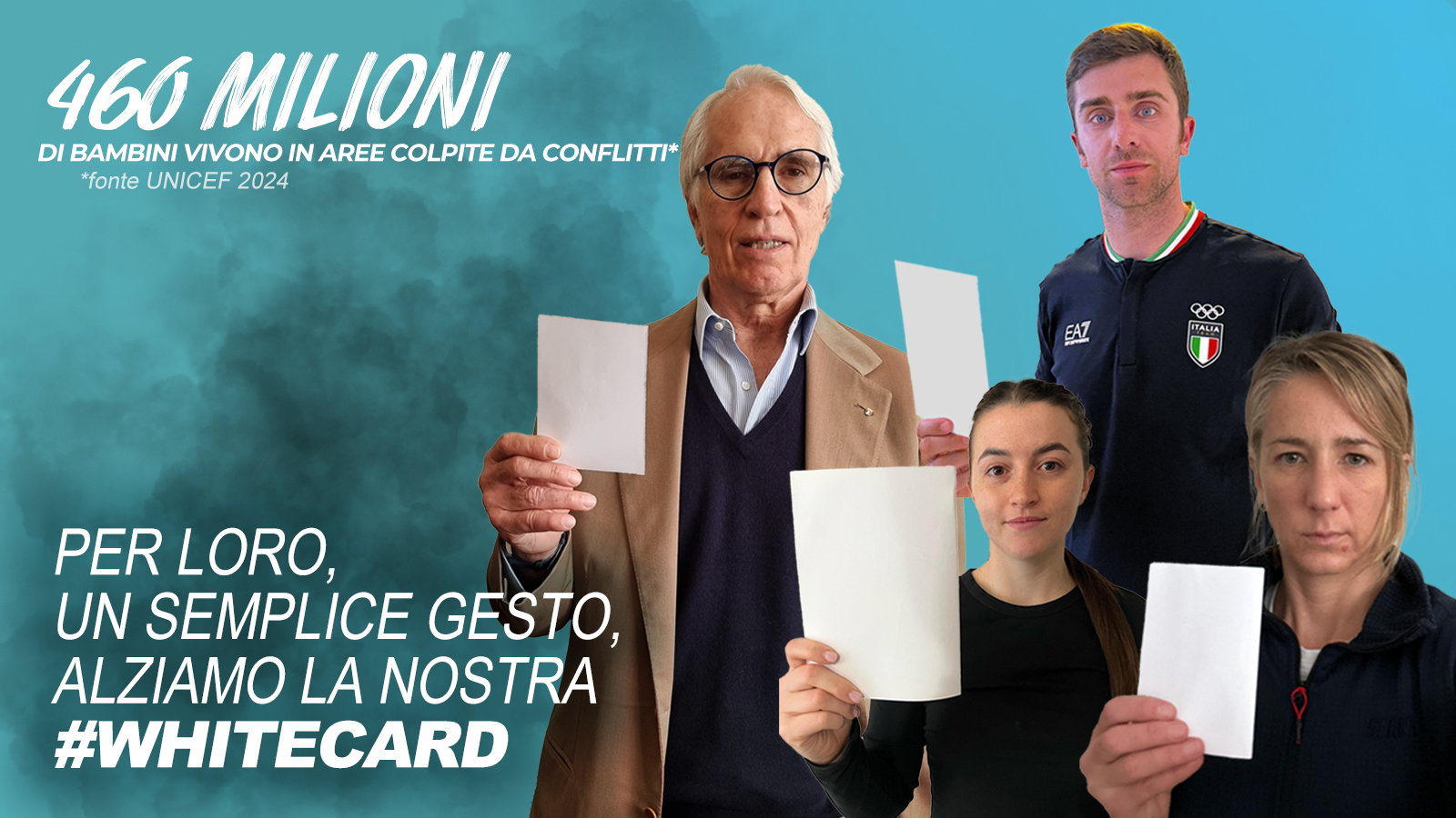 Il CONI celebra la Giornata Internazionale dello Sport per lo Sviluppo e la Pace alzando la #WhiteCard