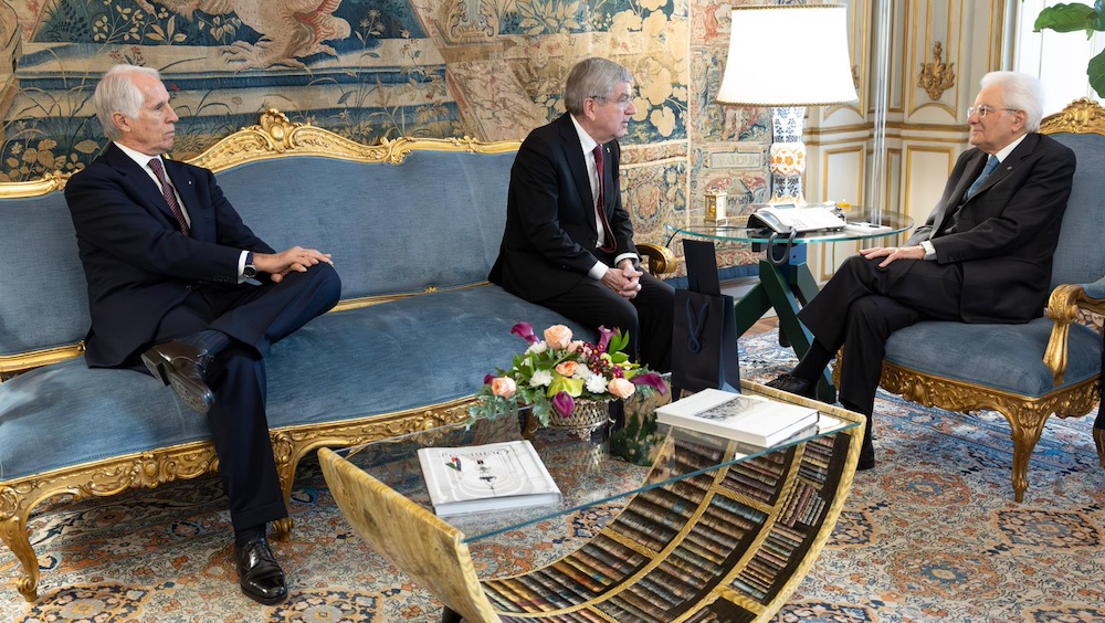 Thomas Bach received by President of the Republic Sergio Mattarella: Giovanni Malagò also present at the meeting