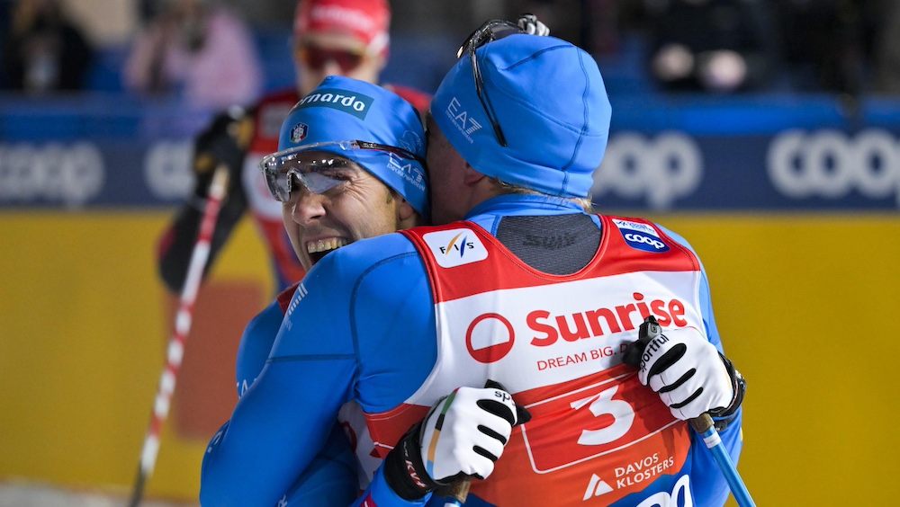  Coppa del Mondo: secondo posto per Federico Pellegrino ed Elia Barp nella team sprint di Davos 