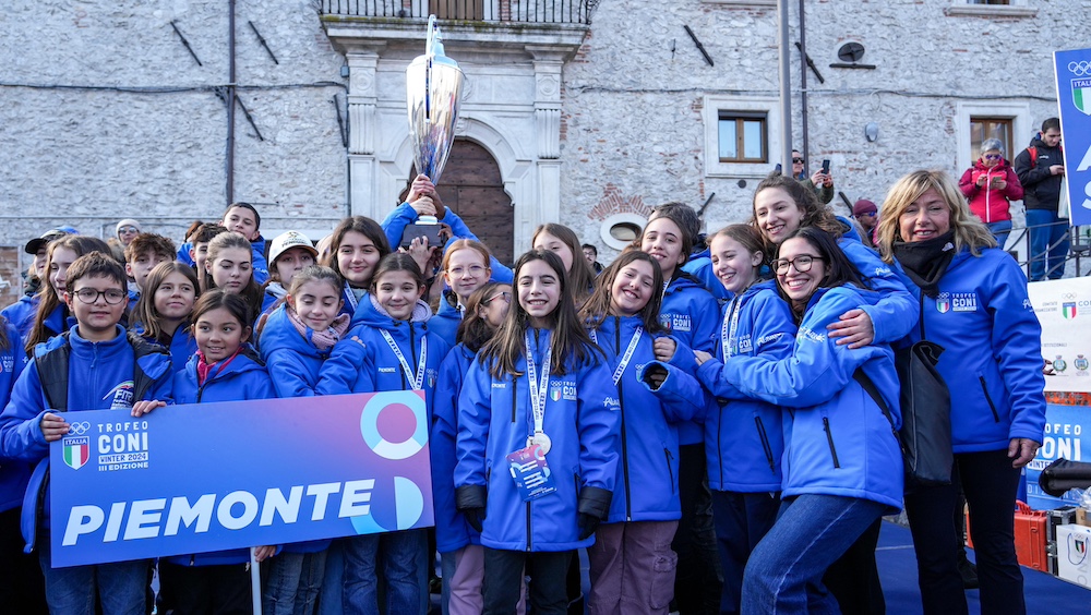 Il Piemonte vince il secondo Trofeo CONI Winter consecutivo: i campioni fanno festa a Ovindoli