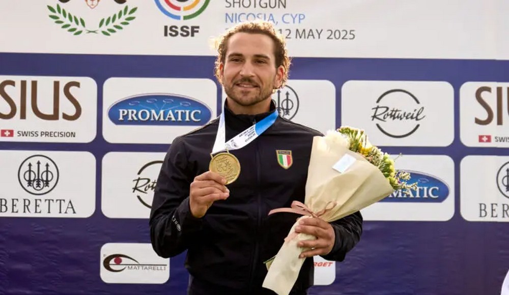 Skeet: Elia Sdruccioli domina la finale di Nicosia e firma il primo successo in Coppa del Mondo