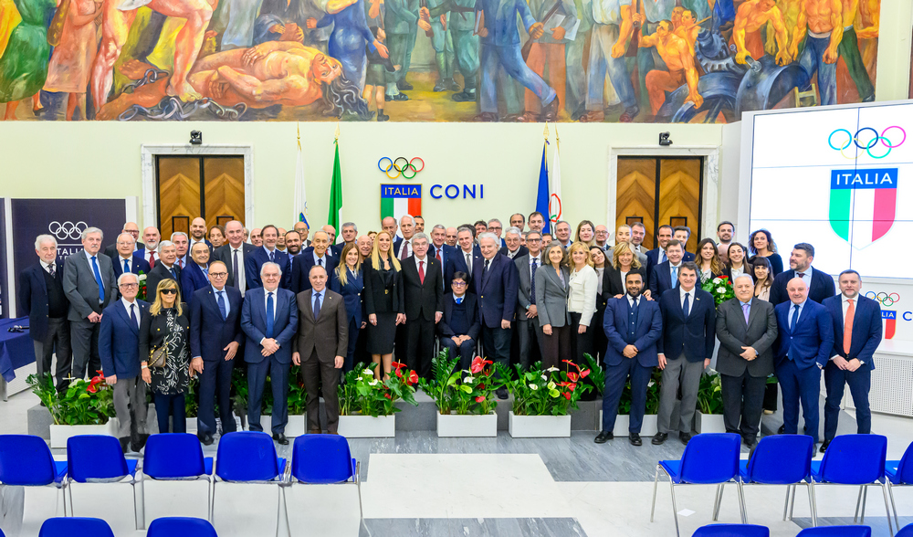 IOC President Bach meets representatives of Italian sport: “Thank you, Italia!”