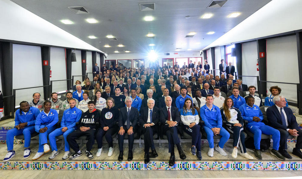 Storica visita del Presidente della Repubblica Sergio Mattarella al CPO Giulio Onesti, "qui tradizione e futuro, grazie per ciò che fate"