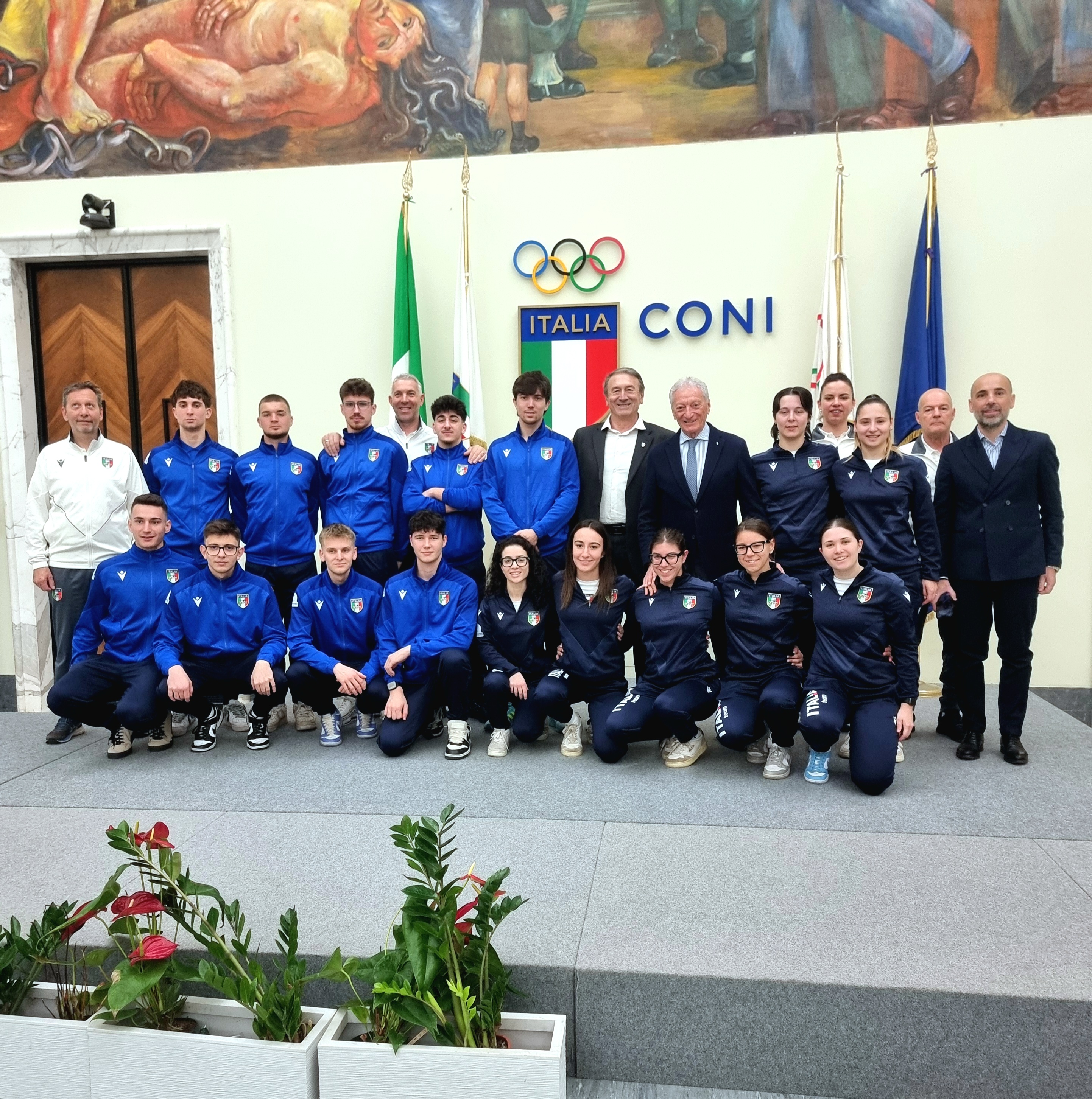 Buonfiglio saluta le Nazionali di Palla Tamburello alla vigilia del Mondiale indoor a Roma