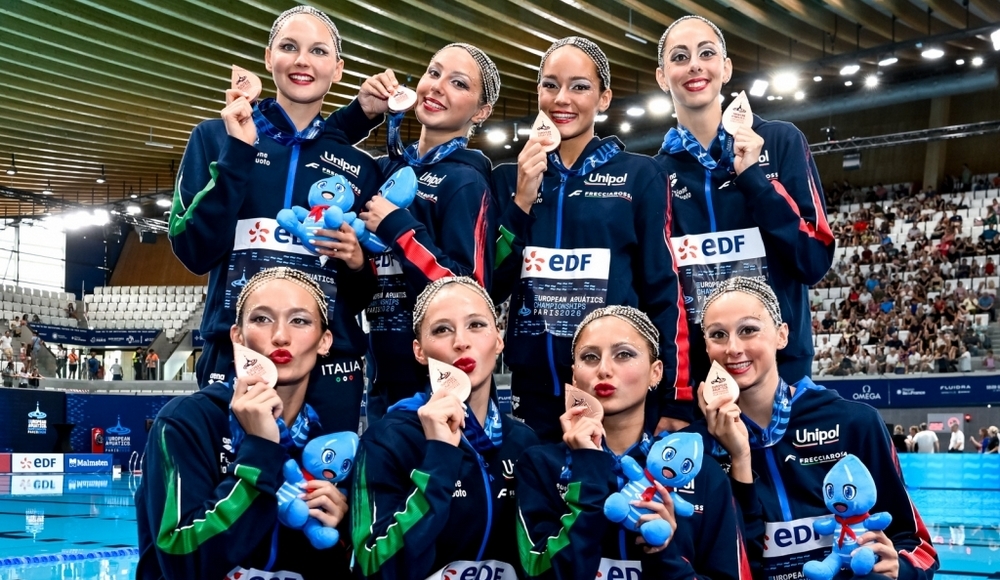 Parigi: l'Italia conclude gli Europei con la medaglia di bronzo a squadre nella routine acrobatica