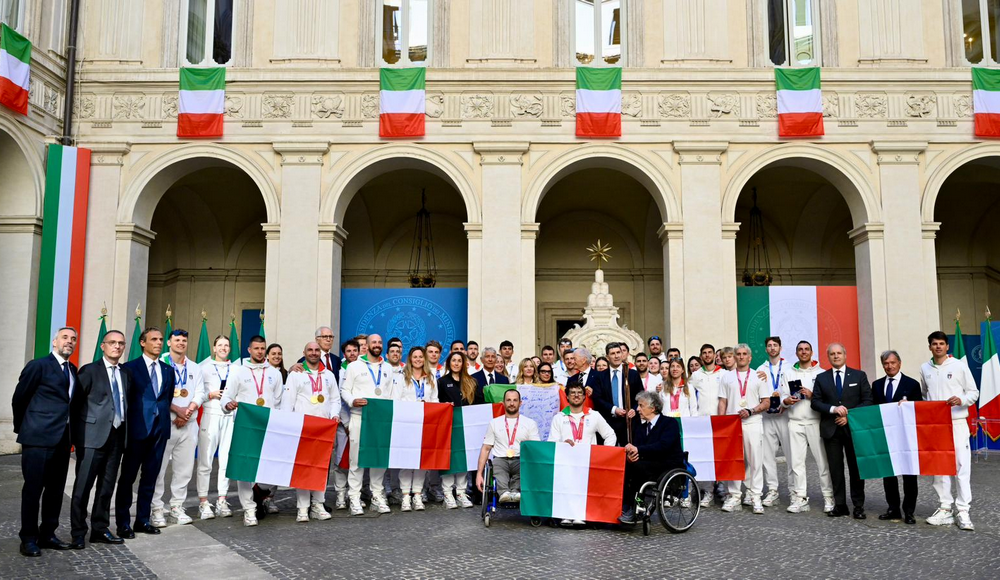 Olympic and Paralympic athletes of Milano Cortina 2026 received at Palazzo Chigi by Prime Minister Giorgia Meloni