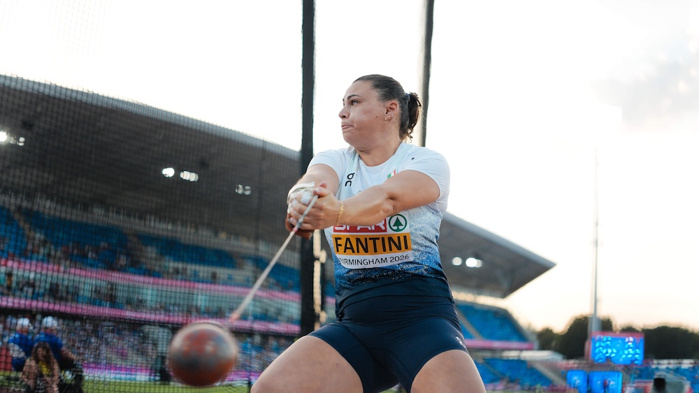 Europei: Sara Fantini firma l’argento nel lancio del martello di Birmingham