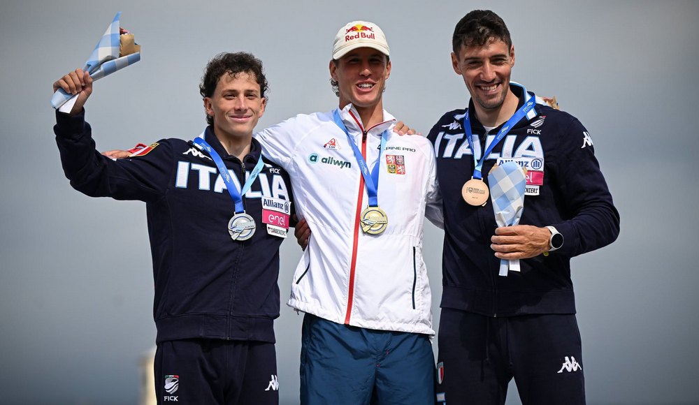 Europei di Ivrea: Ferrazzi e De Gennaro sul podio nel K1 maschile, argento di Pistoni tra le donne