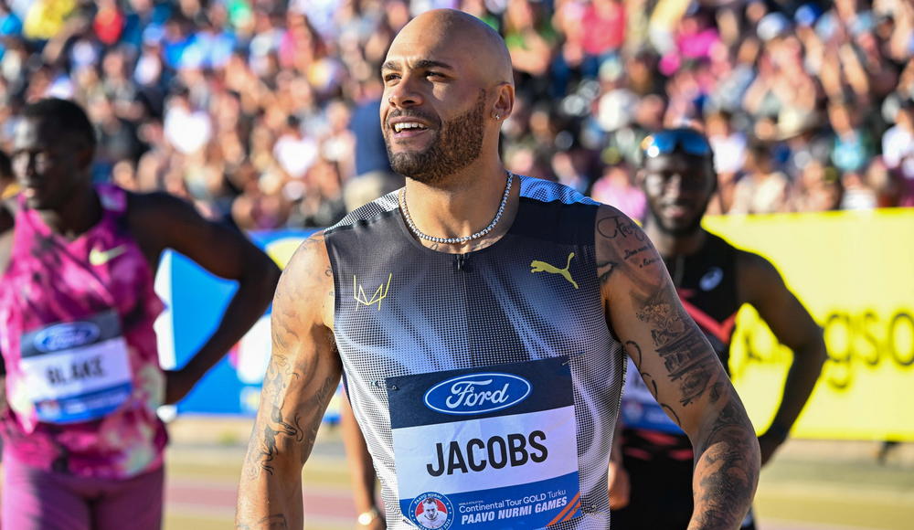 Diamond League: Marcell Jacobs corre i 100 metri in 9.96 e chiude terzo al meeting di Parigi