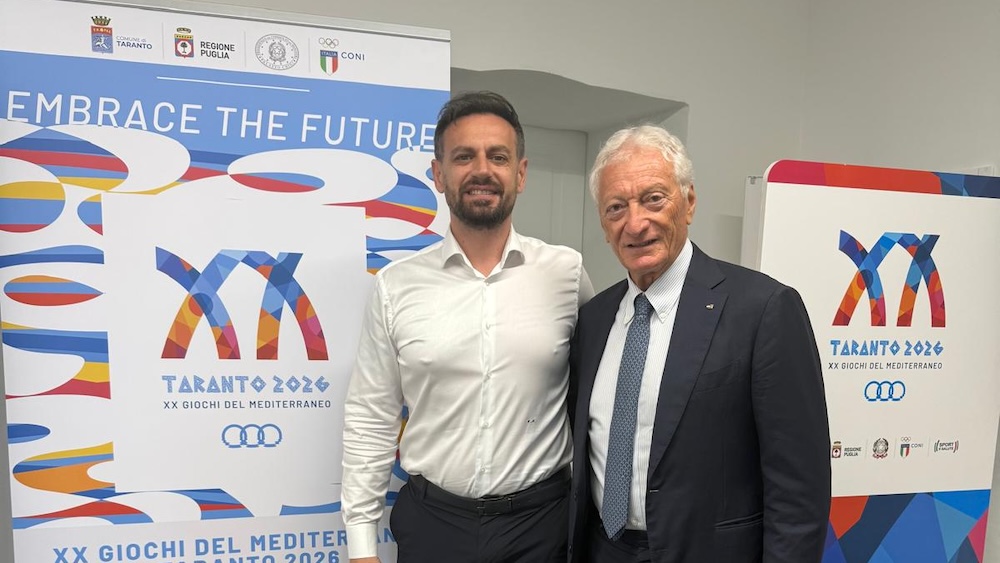 Taranto 2026 medals unveiled 50 days before the event. Buonfiglio: “We will once again be at the centre of the world”