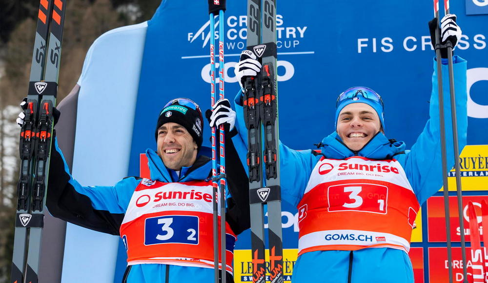 Goms: Pellegrino e Barp si confermano secondi nella team sprint a skating di Coppa del Mondo