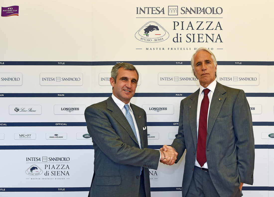 Presentato l'85° CSIO Piazza di Siena. Malagò e Di Paola: valorizzare la storia per conquistare il futuro