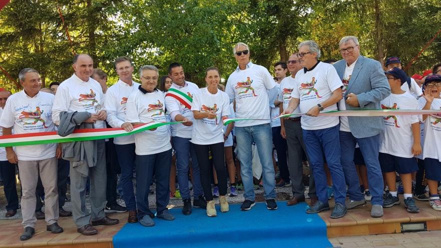 'CorriAMO Pieve Torina', Malagò e Fabbricini portano la solidarietà dello sport nella zona colpita sisma