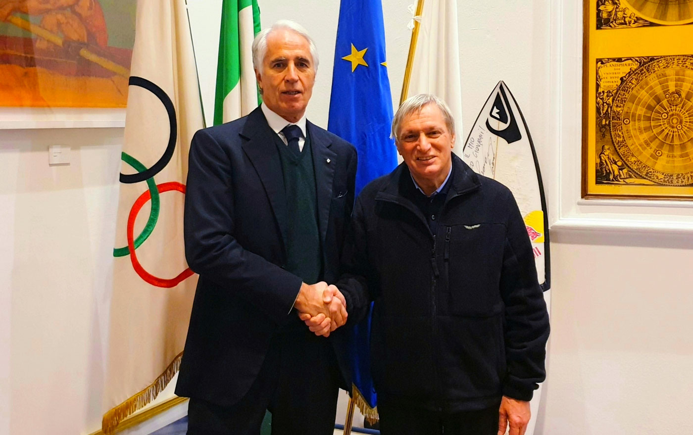 Malagò e Don Ciotti firmano l’intesa CONI-Libera per promuovere etica dello sport e cultura della legalità