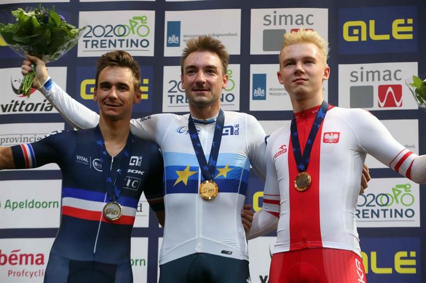 Elia Viviani subito d'oro agli Europei in pista, vince la gara a eliminazione