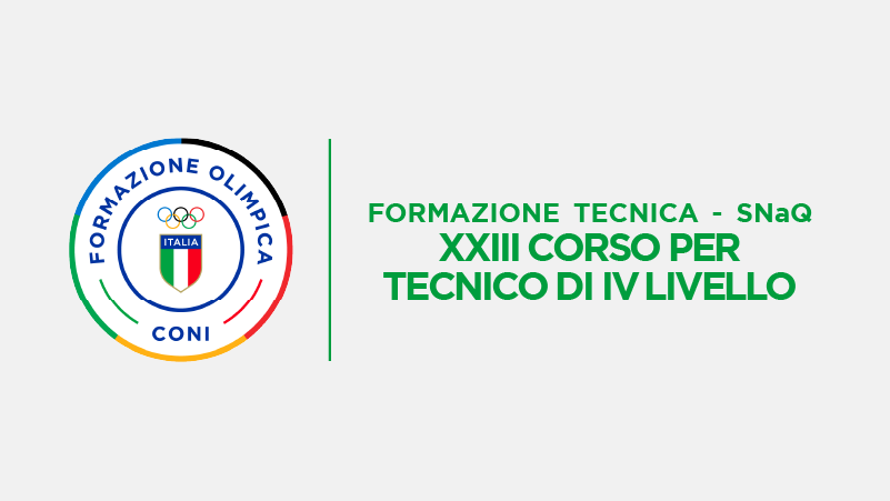 XXIII Corso per Tecnico di IV Livello SNaQ, posticipato al 15 luglio il termine per le iscrizioni
