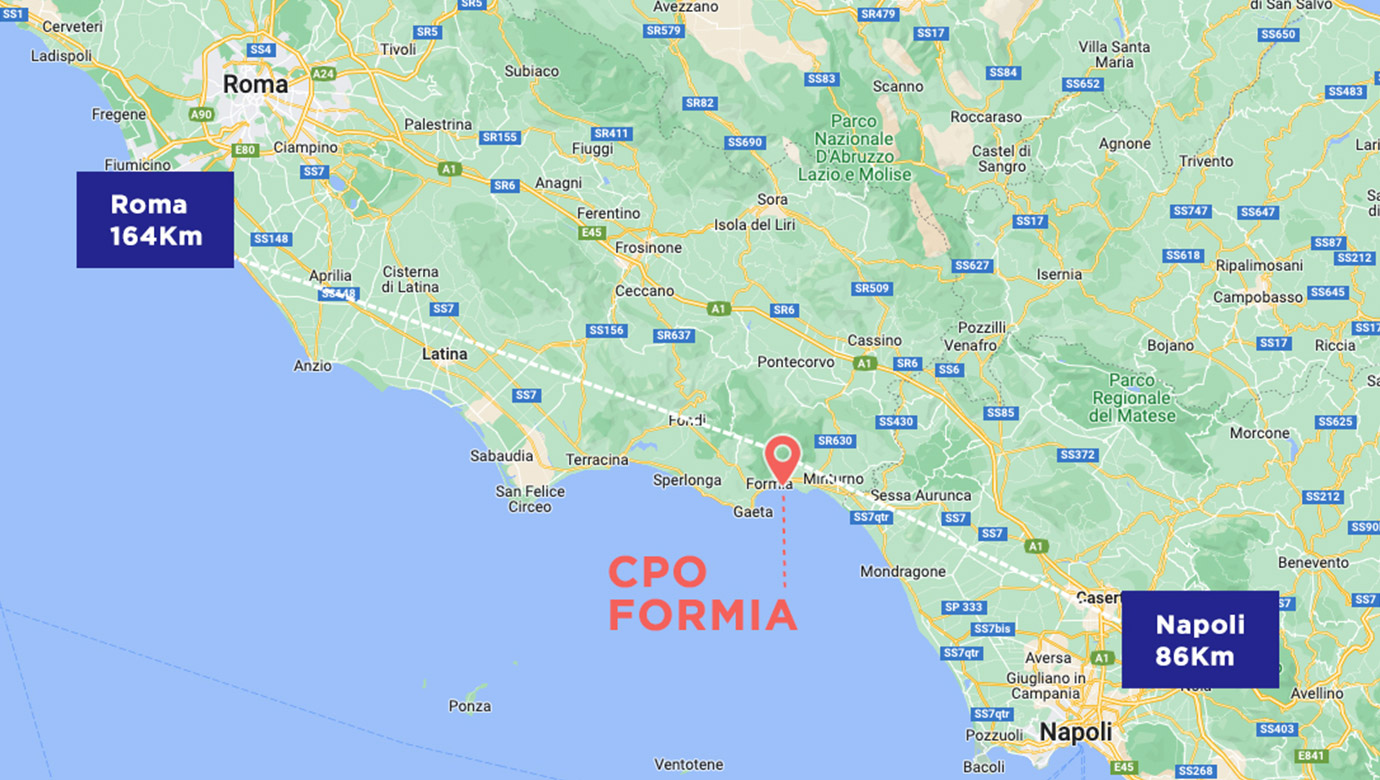 mappa cpo formia contatti