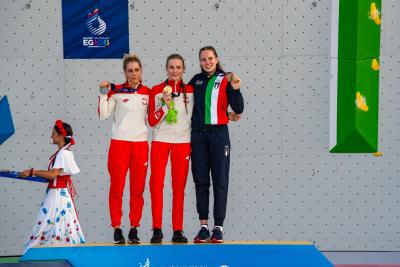 Beatrice Colli si arrampica fino a raggiungerei il bronzo