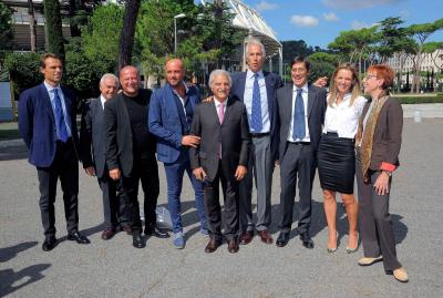 Braglia, Mazzinghi, Pigni, Fiorillo, Vezzali nella Walk of Fame