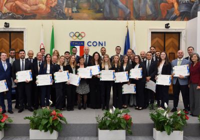 Cerimonia dei diplomi per gli allievi del 1° Corso in Management Olimpico