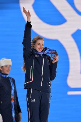 Cerimonia di premiazione per Carolina Kostner