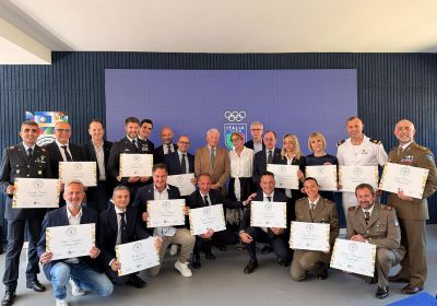 Consegna diplomi 2° Corso di Management Olimpico per i Gruppi Sportivi Militari e i Corpi Civili dello Stato
