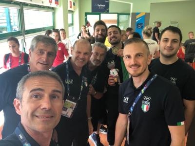 Due bronzi del Tiro a Segno con Ceccarello - Sollazzo e Monna