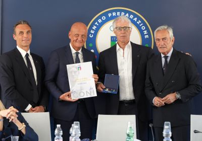 Giunta Nazionale al CPO Onesti: Stella d'oro a Pierluigi Collina 
