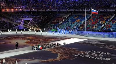 Opening Ceremony at Fisht Olympic Stadium
