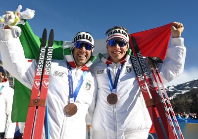 Sci di fondo: Federico Pellegrino ed Elia Barp sul podio della team sprint TL